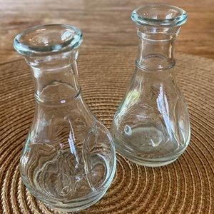 Vintage Small Libbey's Pinch Glass Decanters